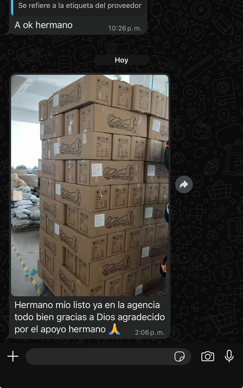 Paleta de mercancía en almacén